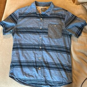 Blue Striped casual button down